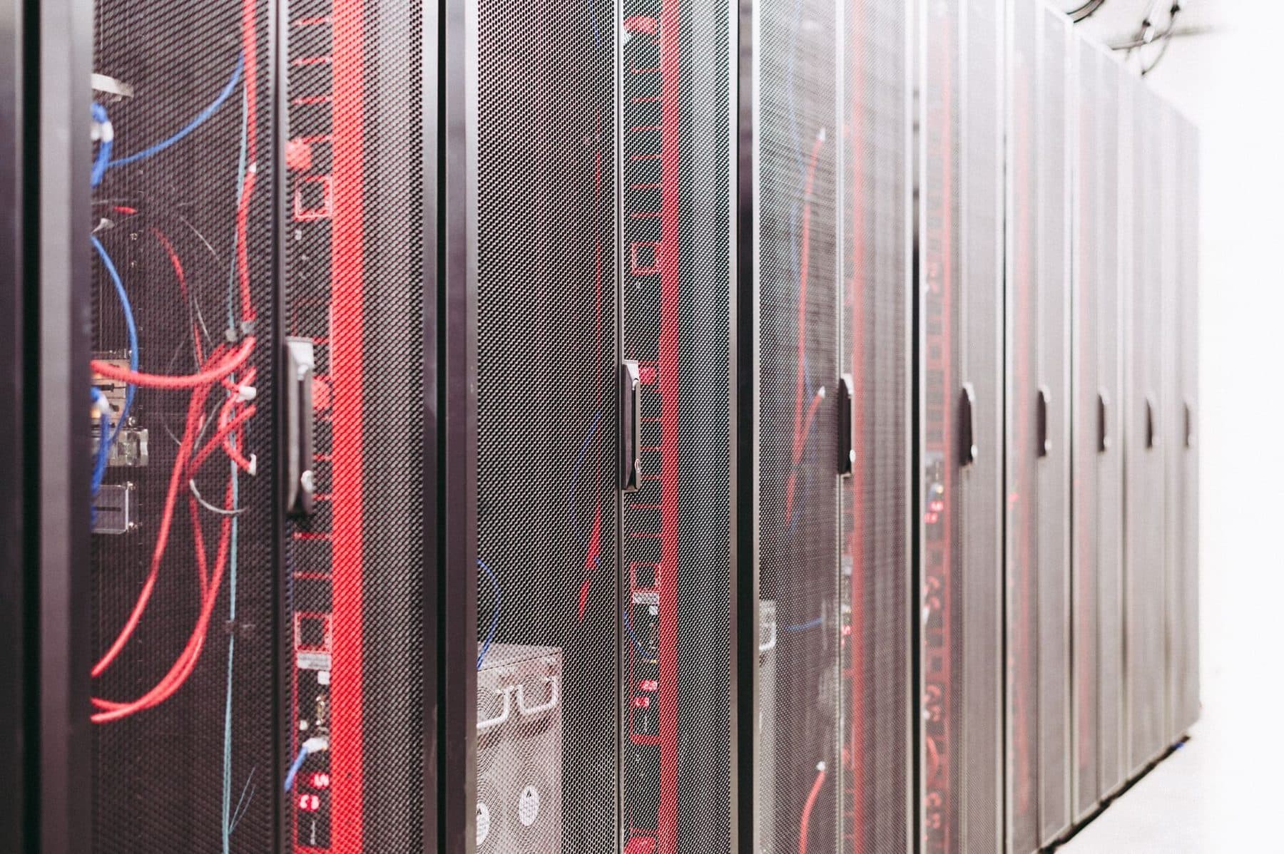Cabling running from a central switch out to distributed systems